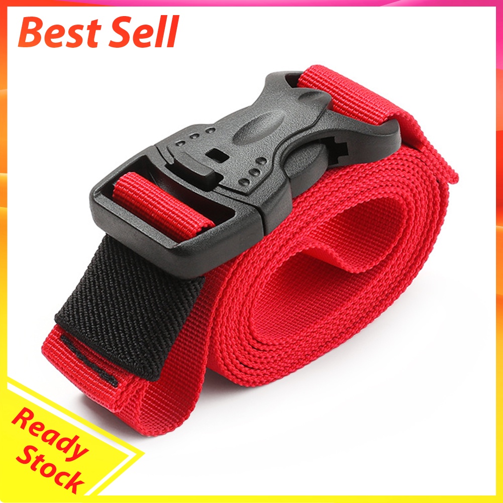 Nylon Cargo Strap Luggage Fastener Belt Outdoor Camp Quick Release Buckle