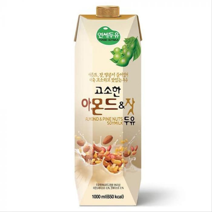 Susu Almond yonsei almond pine and soy milk 1L