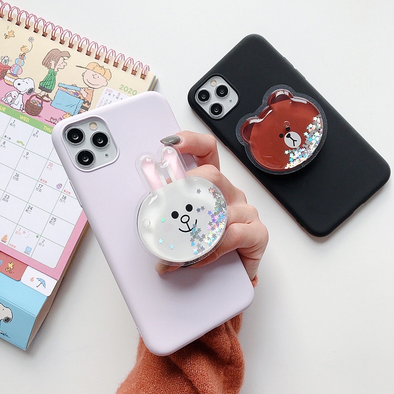 Reseller Welcome - Pop Socket HP 3D Gliter Karakter Cartoon / Pop Socket 3D / Aksesoris HP Bahan Premium