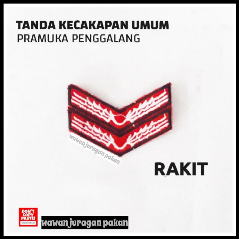 TKU PENGGALANG RAMU RAKIT TERAP BED BORDIR PRAMUKA