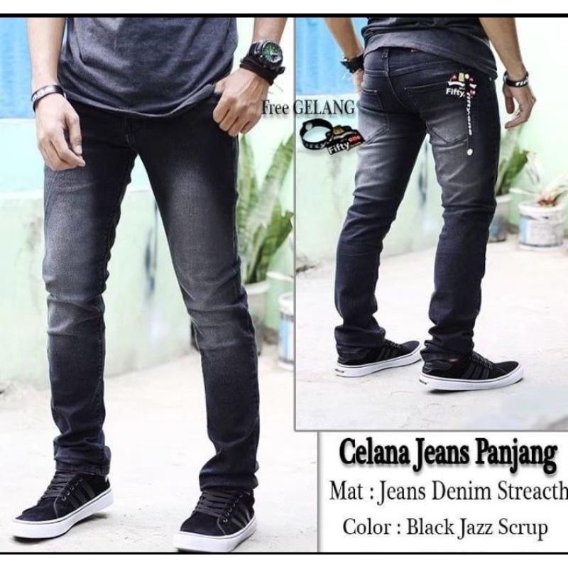 Celana Jeans Pria FIFTEEN DENIM™ Original Meanswer Men Pants Cowo Dewasa