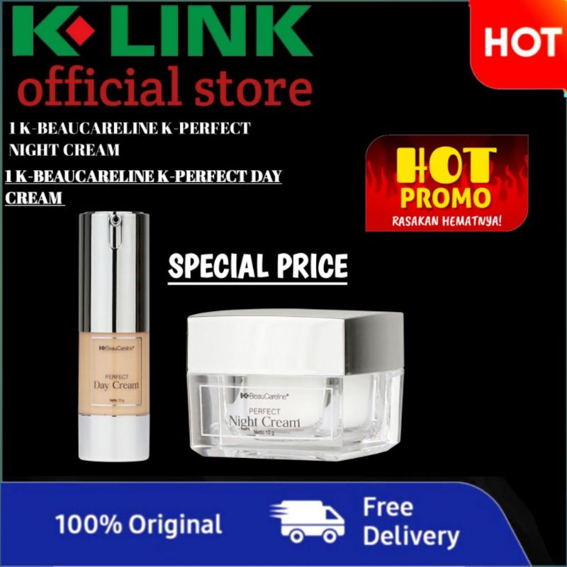 PROMO K-BEAUCARELINE K-PERFECT DAY CREAM dan K-BEAUCARELINE K-PERFECT NIGHT CREAM