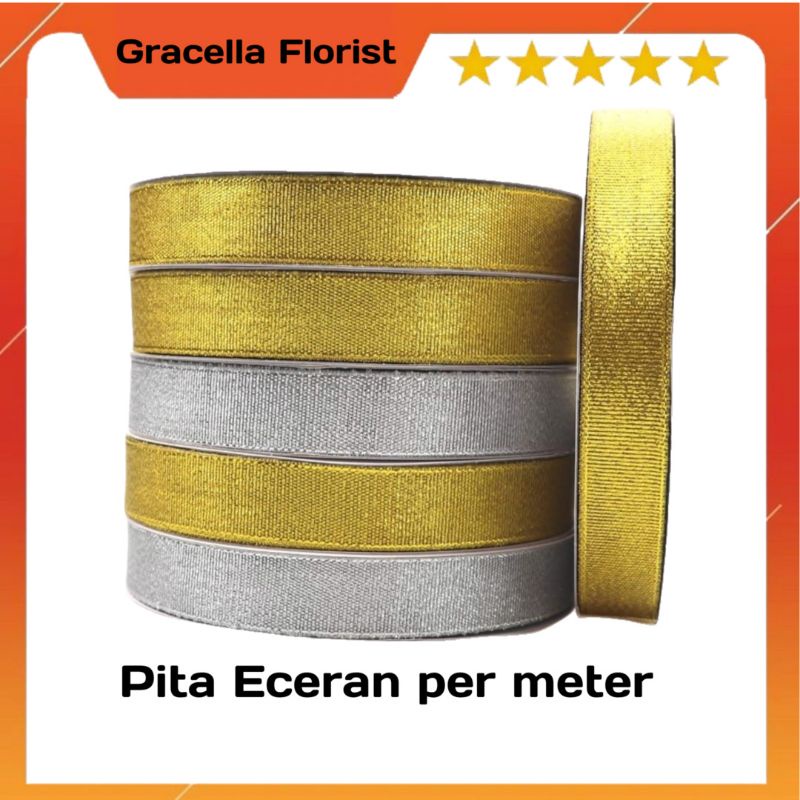 

PITA ECERAN MOTIF GOLD DAN SILVER PER METER