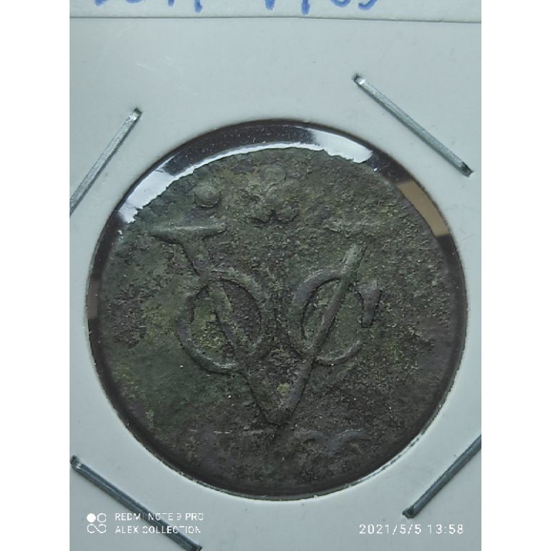 koin voc holland 1 duit 1765