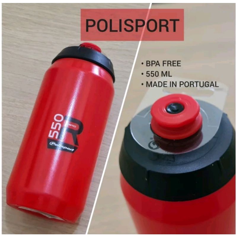 Botol Minum Sepeda Polisport Yellow blue red white Black cap 550 Ml Bpa Free Bottle R550 Screw Cap sepeda mtb seli roadbike lipat road bike minion gravel