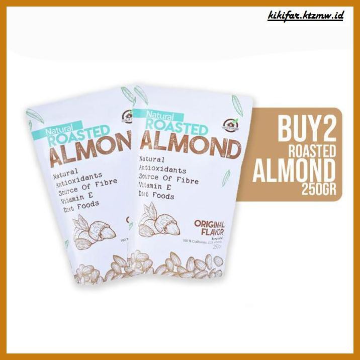 

Makanan-Kering- House Of Organix Pack Of 2 Roasted Almond 250 Gr -Aneka.