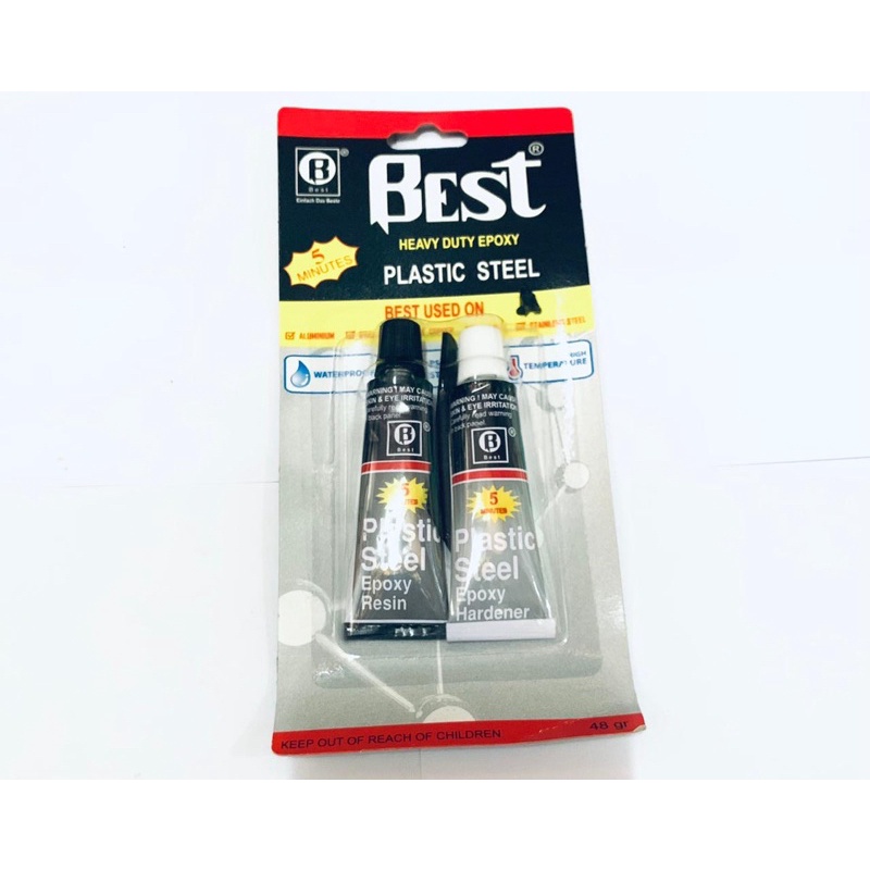 

Lem aduk lem campur hitam putih merk best