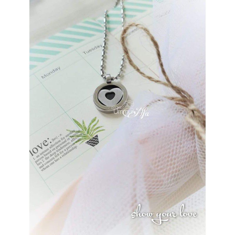 Kalung Aura Heart Mini MCI / Mini Diamond /Kalung Kesehatan Germanium