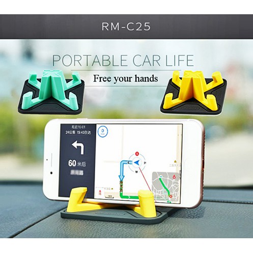 REMAX Pyramid Holder RM-C25 / Car Phone Holder Aksesoris Mobil