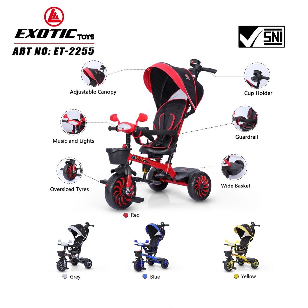 Sepeda Anak Roda 3 / Tricycle Exotic 2255