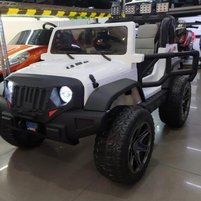 Jok Kulit Mobil Mobilan Mainan Anak Aki Jeep Wrangler Xxl Yukita 005