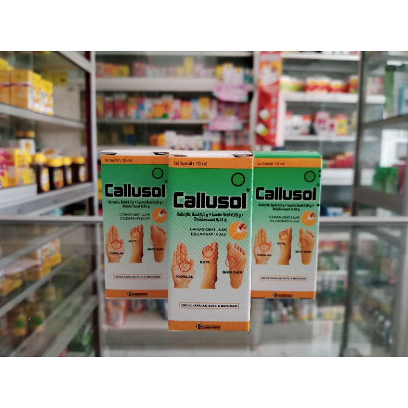 CALLUSOL 10 ml | Obat Kapalan Kutil &amp; Mata Ikan - ED 10/2024