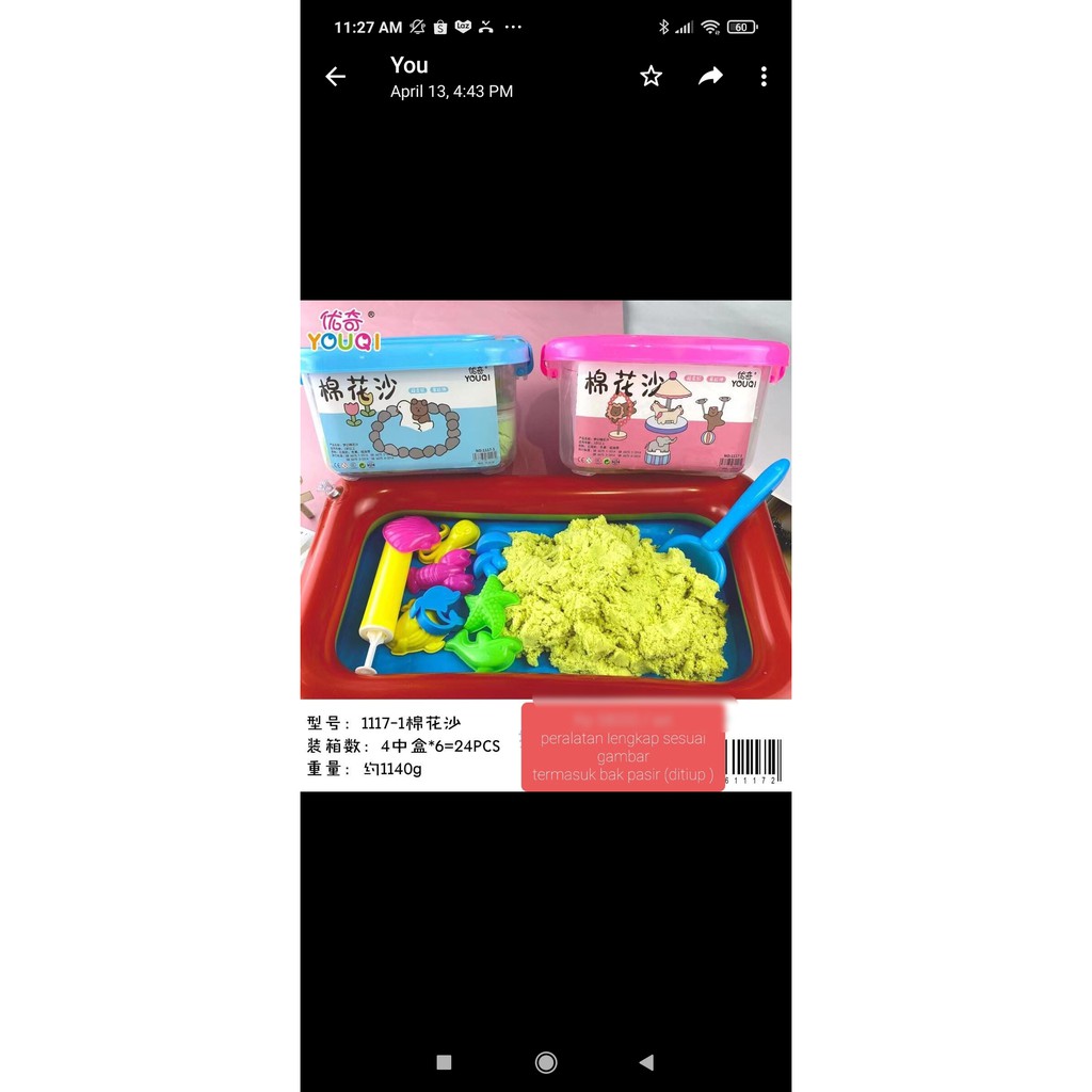 

slime pasir jumbo isi 1140 gram kode 1117-1
