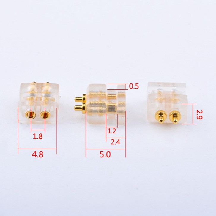 2 Pin 0.78mm Plug Soket Earphone Female untuk w4r UE Platinum qdc