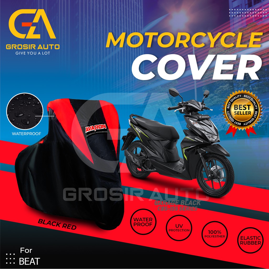 Sarung Motor AVARON  BEAT / Penutup Pelindung Body Cover Motor Warna Anti Air Merk Avaron