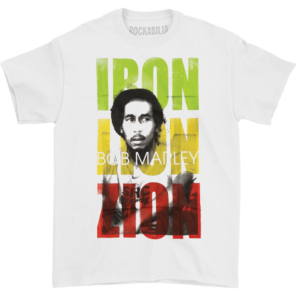 Kaos Band BOB MARLEY Iron Lion Zion Official Merchandise T-Shirt - Kaos Dewasa - Kaos Pria - Kaos Wa