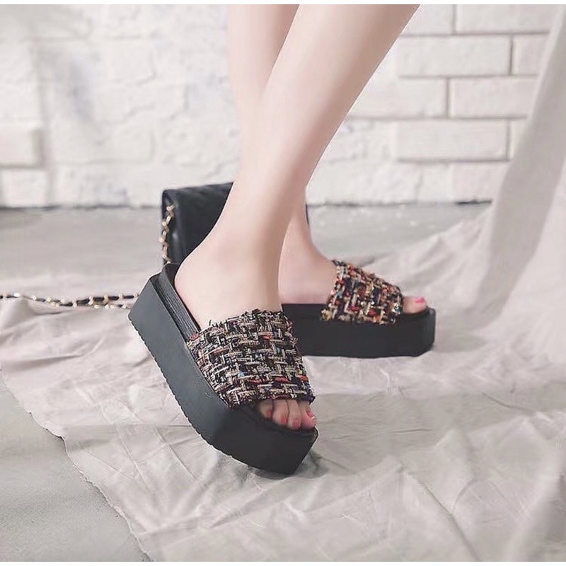 Wedges K776 sepatu sendal wanita import realpict