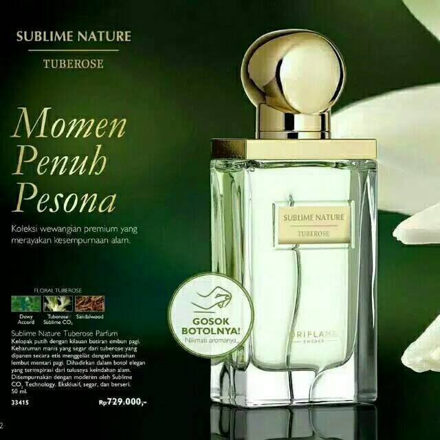 Parfum Sublime Nature Tuberose oriflame