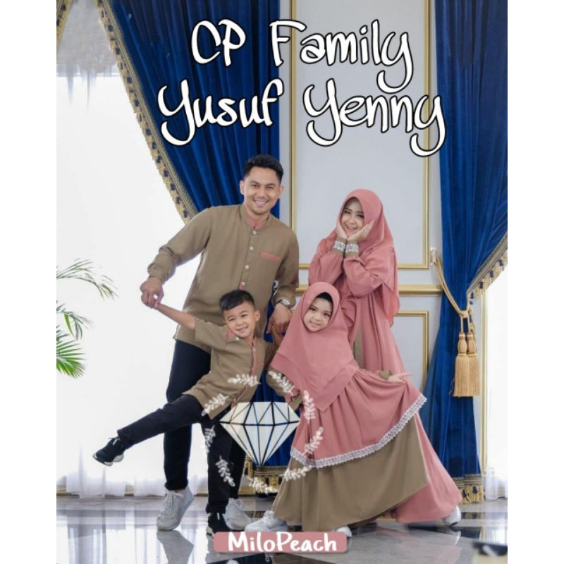 COUPLE KELUARGA YENNY / YUSUF MOSCREPE, GAMIS HIJAB MUSLIM, MAXY DRESS (JUAL PISAH)