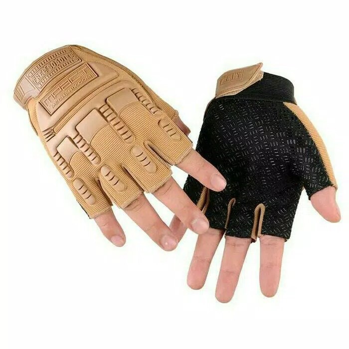 [PROMO] Sarung Tangan Motor Sepeda Glove Airsoft Tactical Mechanix Military Off Road M-Pact Covert