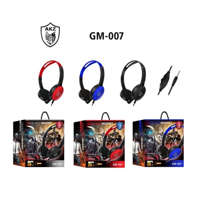 HEADPHONE GAMING GM-007 FOR HP LAPTOP PC HEADSET GAMING {NUSA}