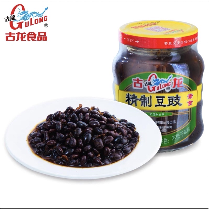 

GULONG TAUSI ASINAN KACANG HITAM 200GR SALTED BLACK BEANS BOTOL KACA