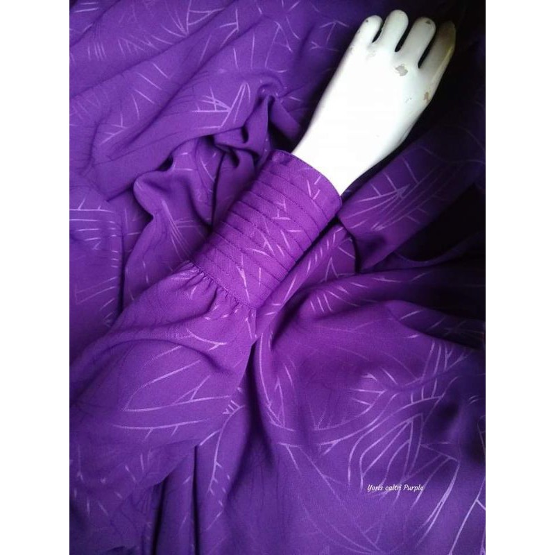 GAMIS SYARI EMBOS YORIS CALTRI GAMIS HERMOSA  (purple)
