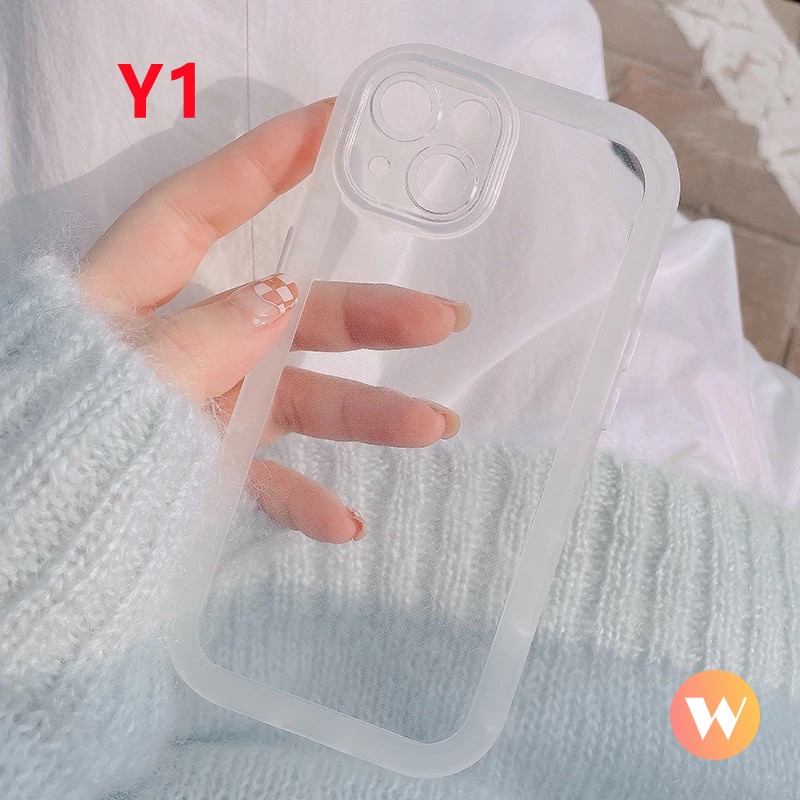 Soft Case Pelindung Lensa Bahan TPU Warna Permen Macaron Fluorescent Tahan Kotor Untuk IPhone XR Xs Max X 11 12 Pro Max