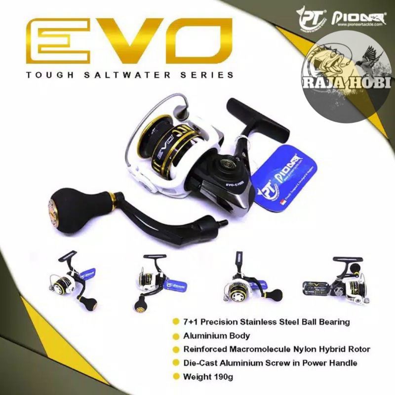 REEL PIONEER EVO 1000 SW POWER HANDLE METAL BODY
