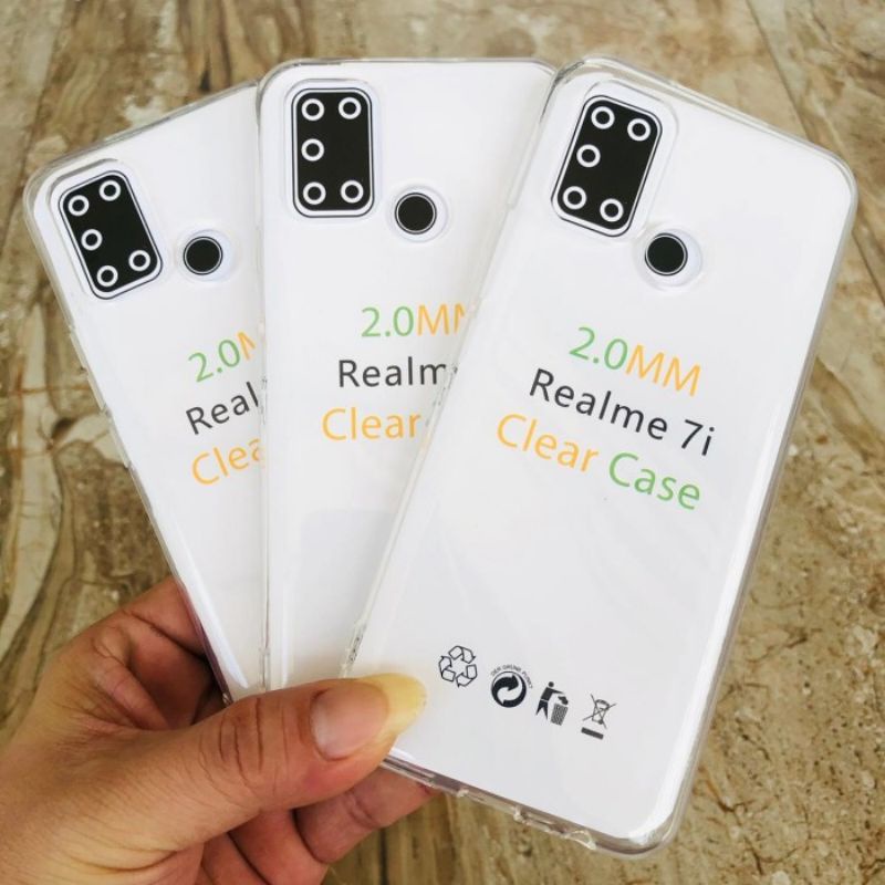 CLEAR Case Realme 7/C7/7PRO Cover Silikon bening Casing Handphone Soft Case