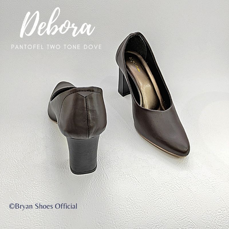 Bryan Debora Dove Sepatu Pantofel Heels Tahu Formal Kantor Kerja Bigsize Oversize Jumbo 36-40 41 42 43