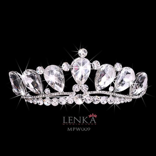 [PALING LARIS] CRYSTAL CROWN BRIDAL MAHKOTA PESTA AKSESORIS RAMBUT WANITA MPW009