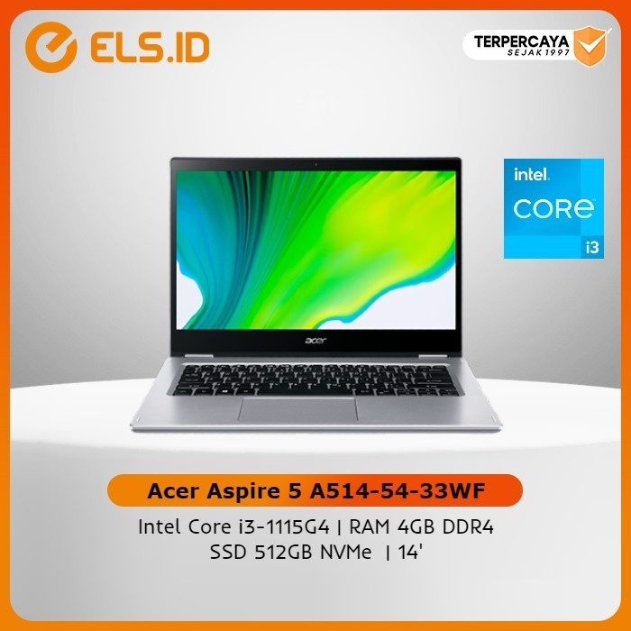 Laptop Acer Aspire 5 A514 54 33WF - Pure Silver