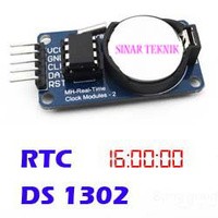 Kit DS1302 RTC Real Time Clock Module Jam RTC DS-1302 Battery Modul Pencacah Waktu Arduino Uno BB-41