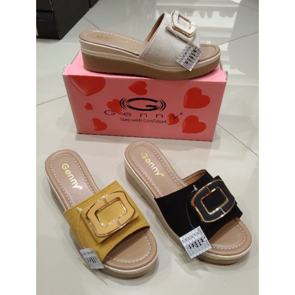 Sandal Wedges Wanita Genny Original SALE
