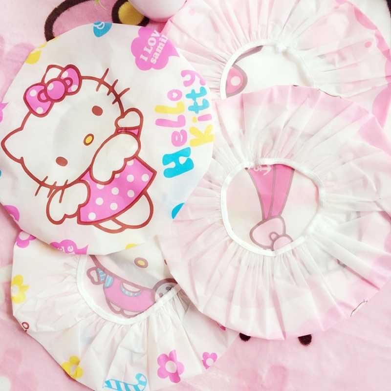 Topi mandi Karakter Kartun Penutup Rambut Kepala Mandi shower cap