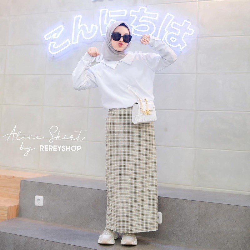 Rereyshop Inner Blouse Putih Bahan Toyobo Tebal Adem Atasan Wanita Terlaris