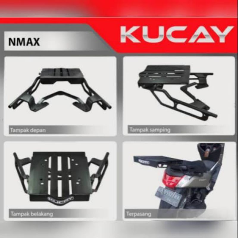 Breket Top box kucay geser nmax old