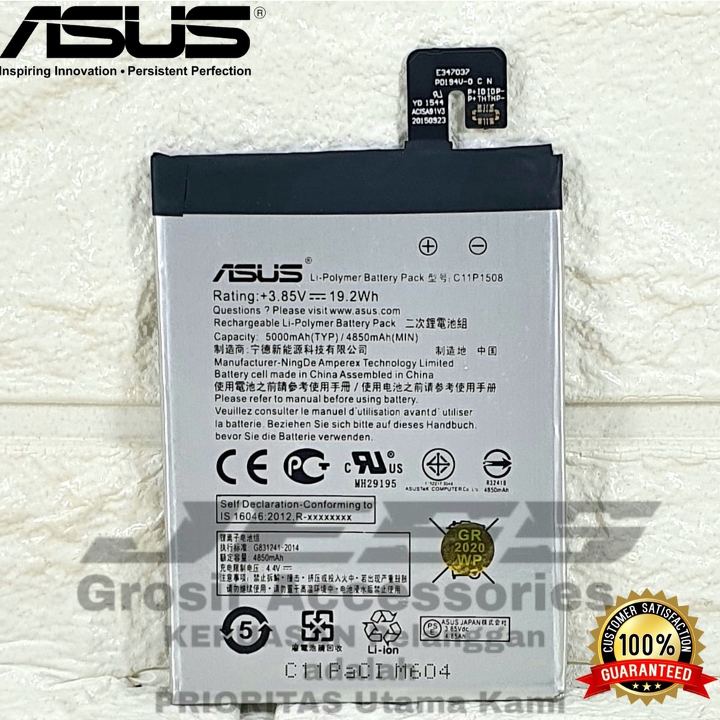 Baterai Original ASUS Zenfone Max ZC550KL C550KL Z010D Z010AD Kode Battery C11P1508