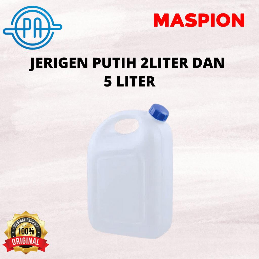 JERIGEN MASPION PUTIH 2LITER DAN 5 LITER