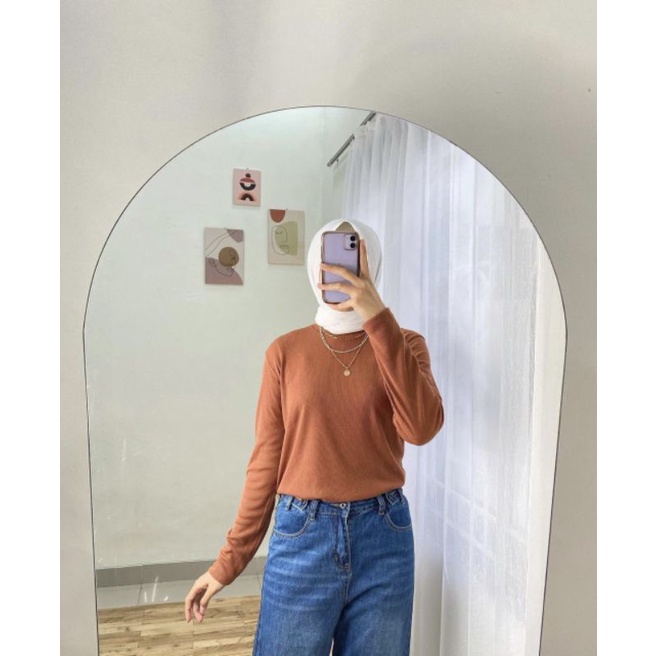 KAOS RIBB PREMIUM rib premium kaos rib lengan panjang rib premium kaos rib wanita kaos h&m rib h&m r