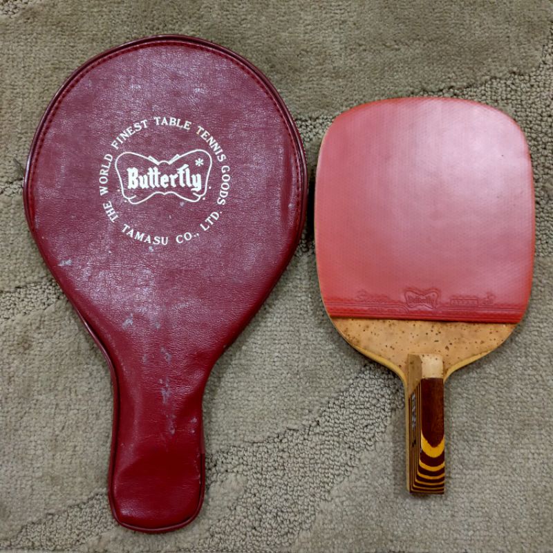Vintage Rare Butterfly Senkoh 1 Jpen 1 Ply Cypress/Hinoki Bet Tenis Meja Pingpong