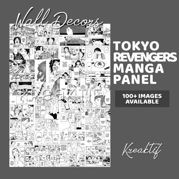 (16PCS) Poster Anime Manga Wall Decor Panel Komik - One Piece Jujutsu Kaisen Black Clover Haikyuu Attack on Titan Demon Slayer Naruto Boruto Tokyo Revengers Shingeki no Kyojin Kimetsu no Yaiba (A6,A5,A4,A3)-Tokyo Revengers
