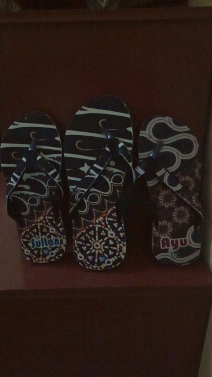 [sander_id] Sandal Nama Anak - Dewasa Karakter Batik
