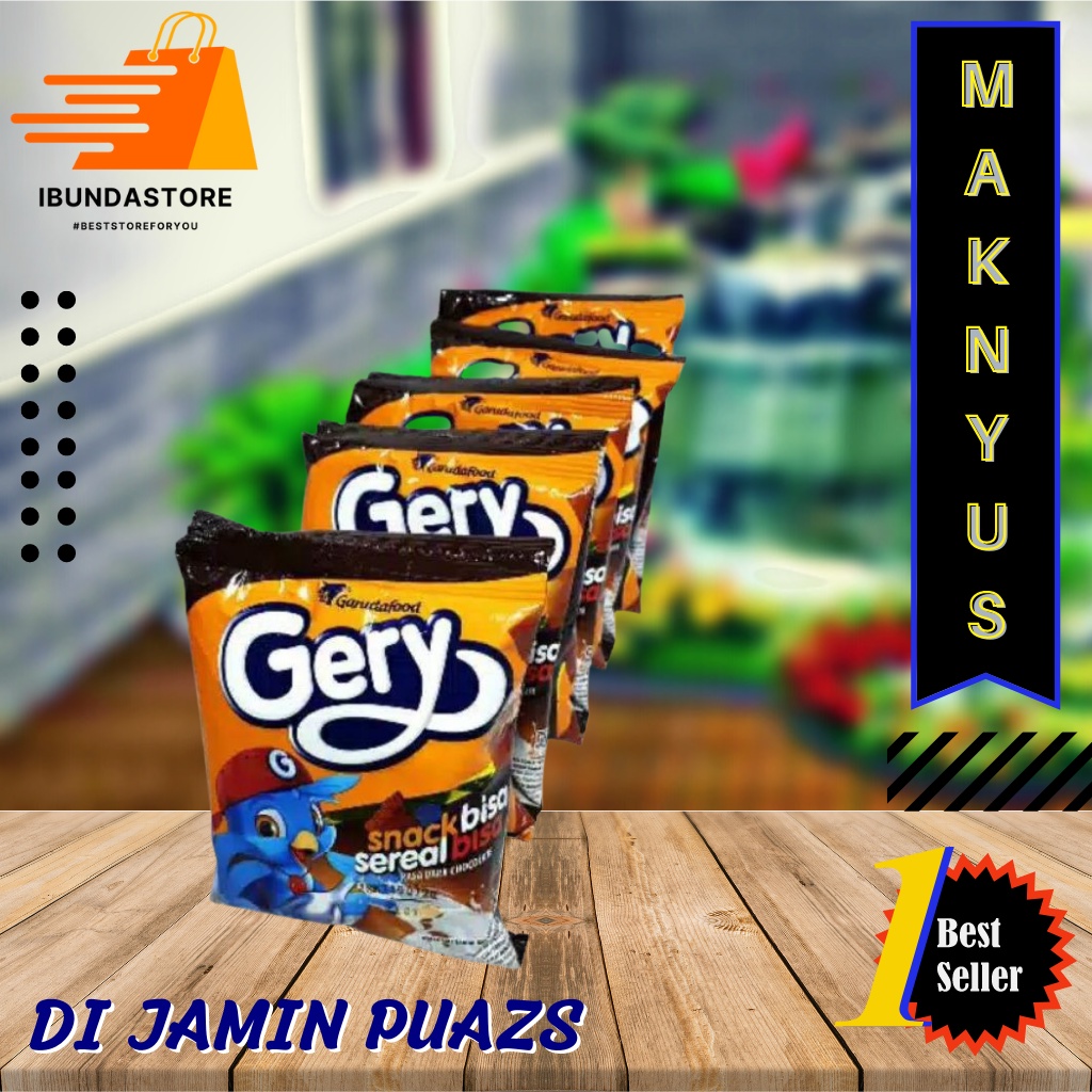 Gery Sereal Renceng 10pcs x15g / Sereal Coklat / Snack Bantal / Best Seller / Snack Murah Surabaya /