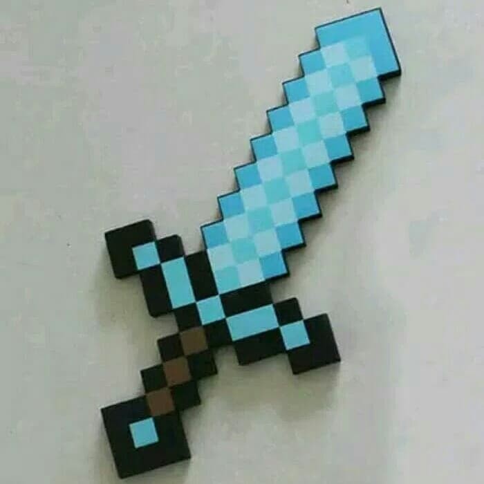 Pedang Minecraft Edisi jumbo atau Mainan Pedang Anak Minecraft atau Kado Mainan Anak Cowok Pedang