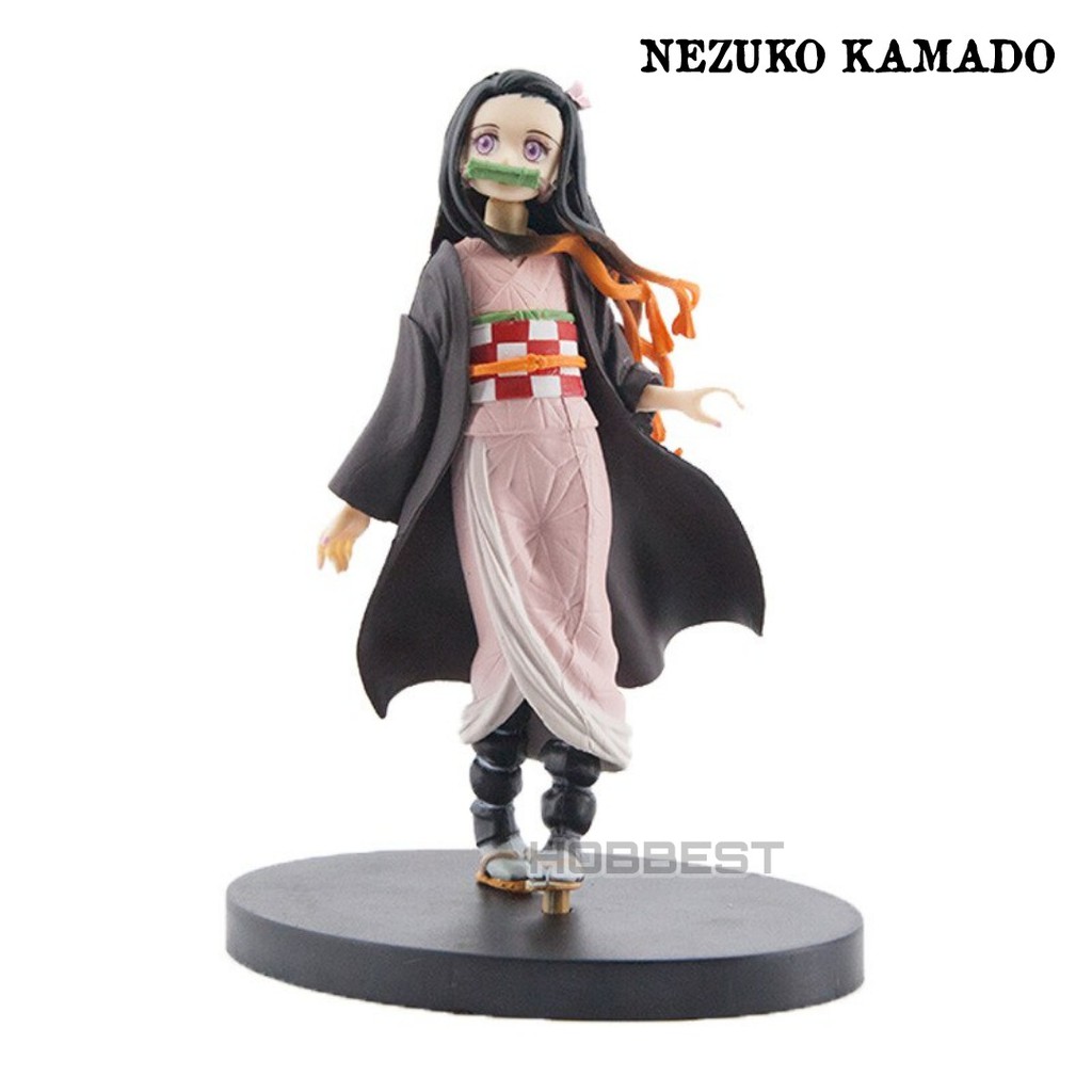 Action Figure KIMETSU NO YAIBA - Miniatur Pajangan Mainan Topper Demon Slayer Tanjiro Nezuko Giyuu-NEZUKO KAMADO