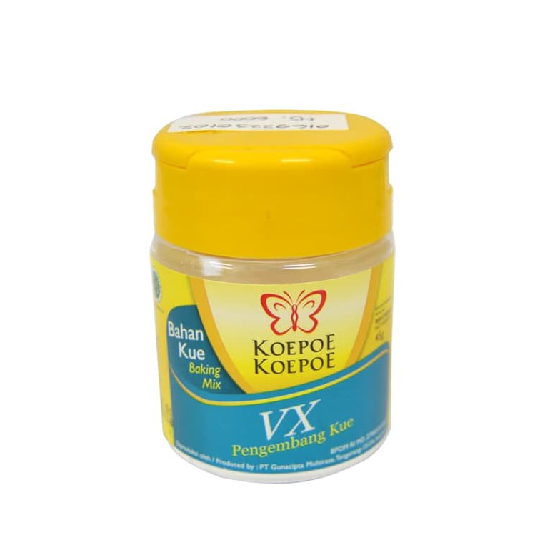 

VX Pengembang Kue 45gr Cap Koepoe Koepoe