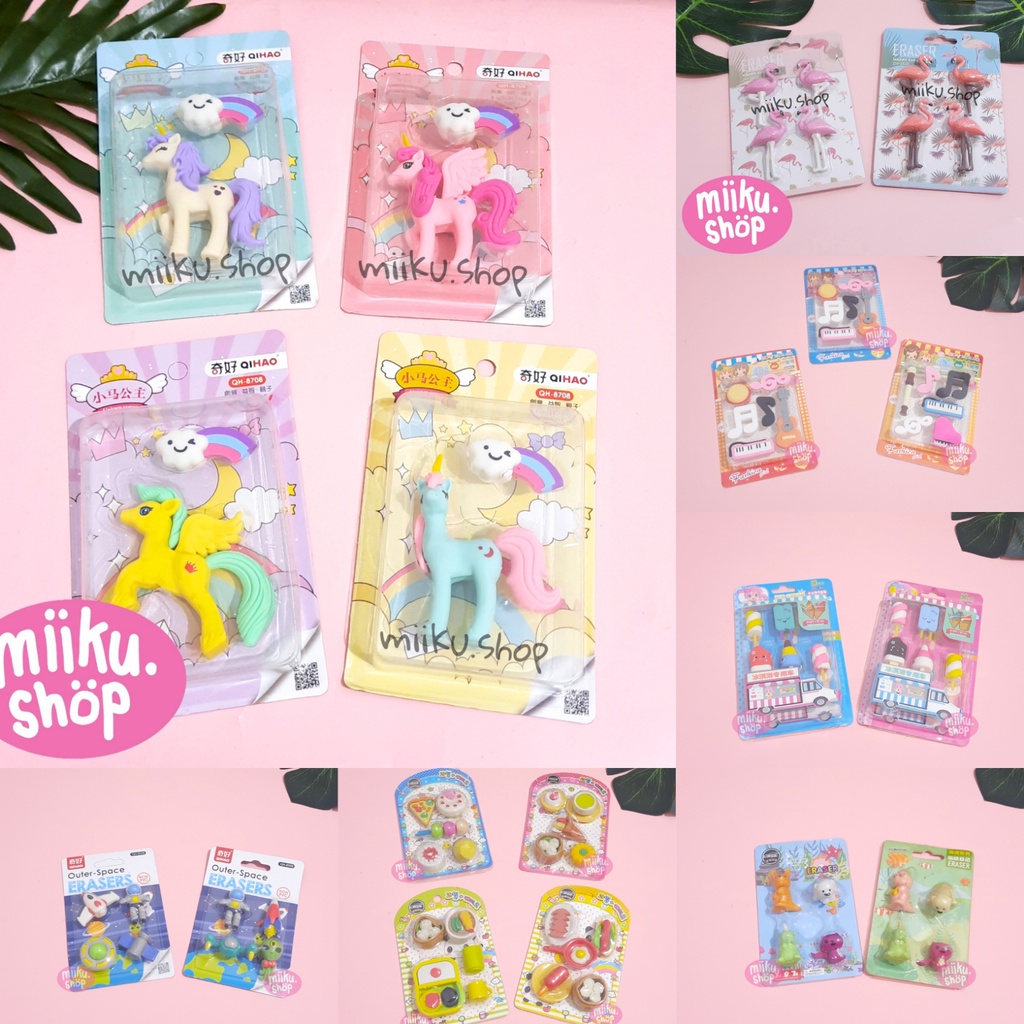 

PENGHAPUS PENSIL ERASER FANCY UNICORN / FLAMINGGO