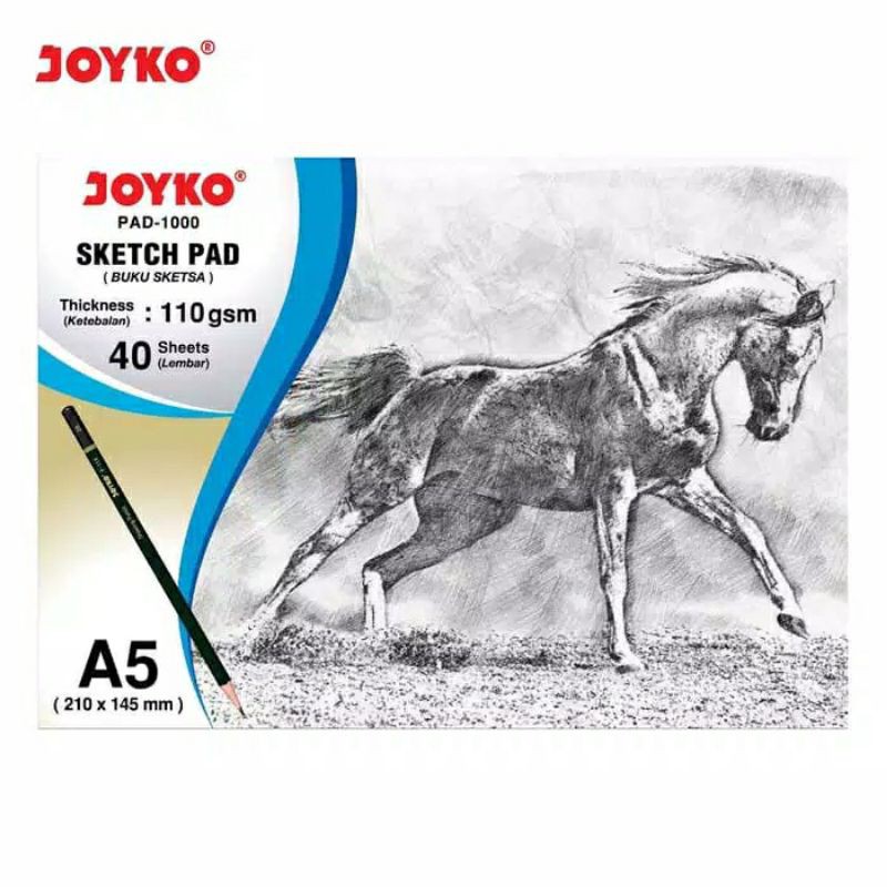 

Sketch Pad Buku Sketsa Joyko Pad-1000 A5 110 gsm 40 Sheets